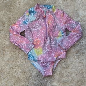 Carter’s 1 piece Rashguard swimsuit size 4